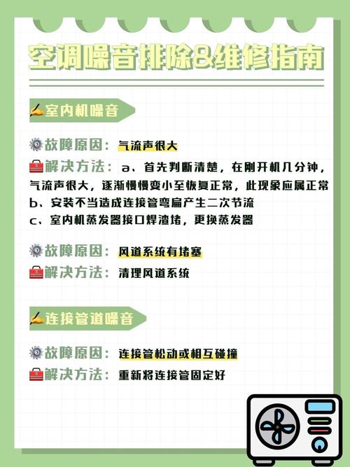 空调噪音问题分析与解决步骤 家庭维修